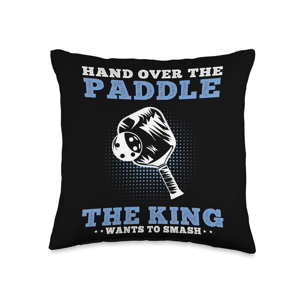4752 Pickleball King wants to smash Pickleballplayer Throw Pillow